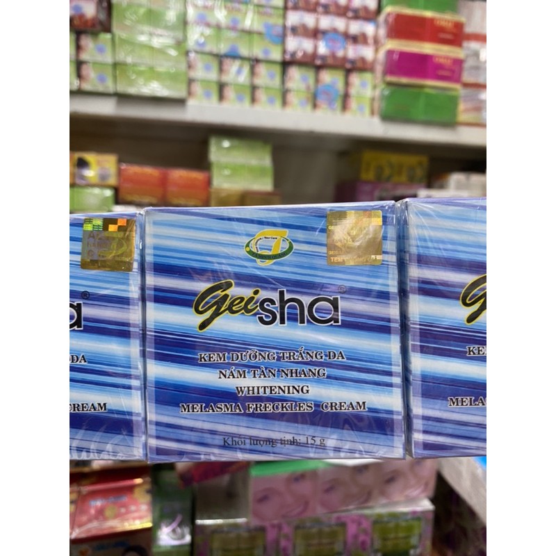 (Sỉ) Kem Geisha dưỡng trắng da, nám tàn nhang 15gram