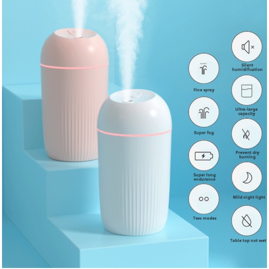 Máy khuếch tán tinh dầu dung tích 420ml kèm tinh dầu thơm