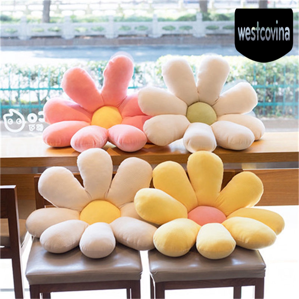 [Hot]☀ Gối Ngủ Vải Bông PP Thư Giãn Hình Hoa Sáng Tạo