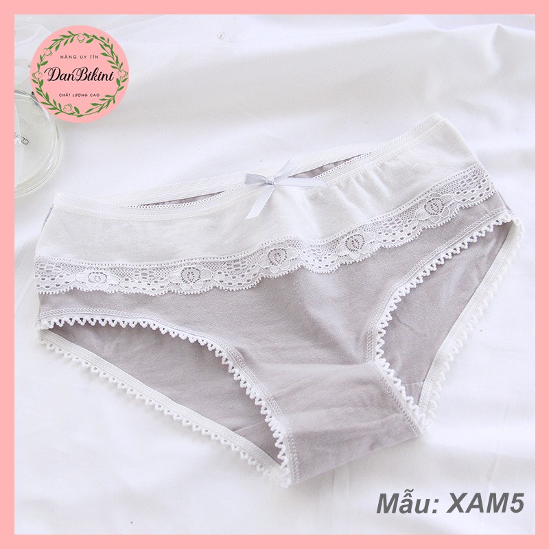 Quần Lót Nữ Cotton tông xám nữ tính gợi cảm tôn dáng kháng khuẩn mã XAM5
