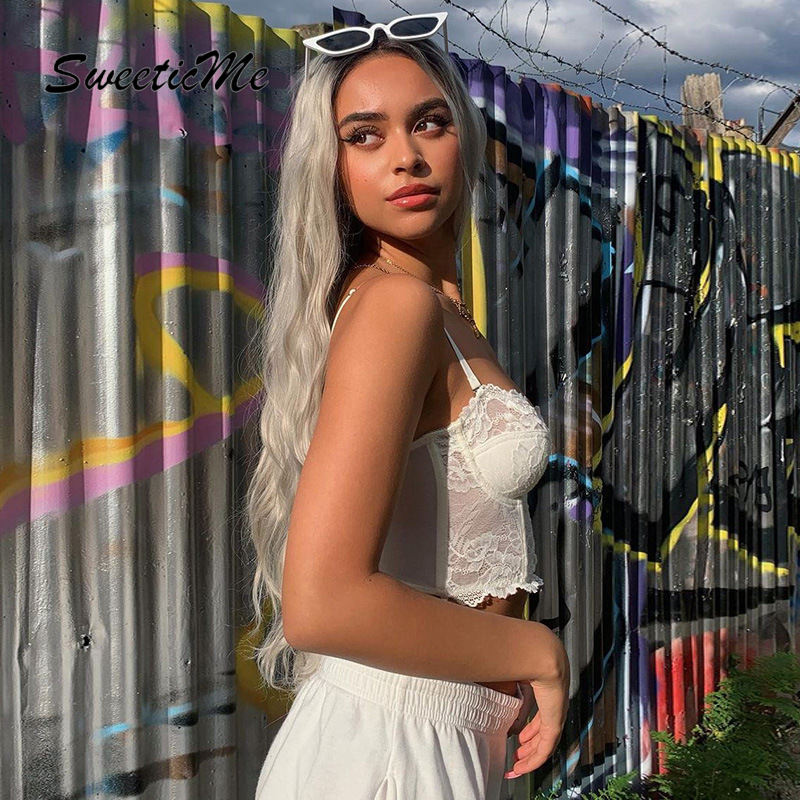 Áo Hai Dây Phối Ren Eo Mỏng Hở Lưng Quyến Rũ Phong Cách Mới 2021 Cho Nữ | BigBuy360 - bigbuy360.vn