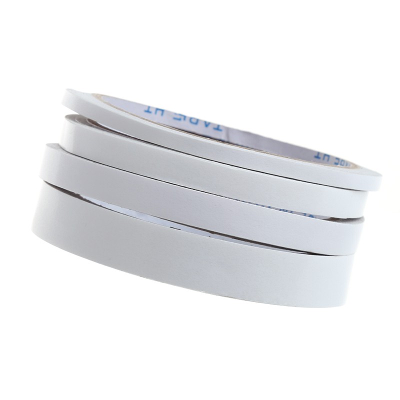 Băng Keo Hai Mặt Siêu Dính 12m 5mm - 15mm