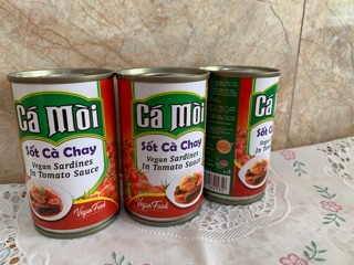 Thực phẩm chay- Cá mòi sốt cà chay
