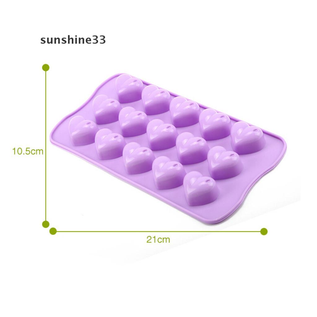 Khuôn Silicone Tạo Hình Trái Tim Làm Bánh Kẹo Tiện Dụng