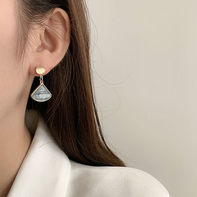 Bông Tai Bạc 925 Đính Ngọc Trai Phong Cách Hàn Quốc Thời Trang Cho Nữ