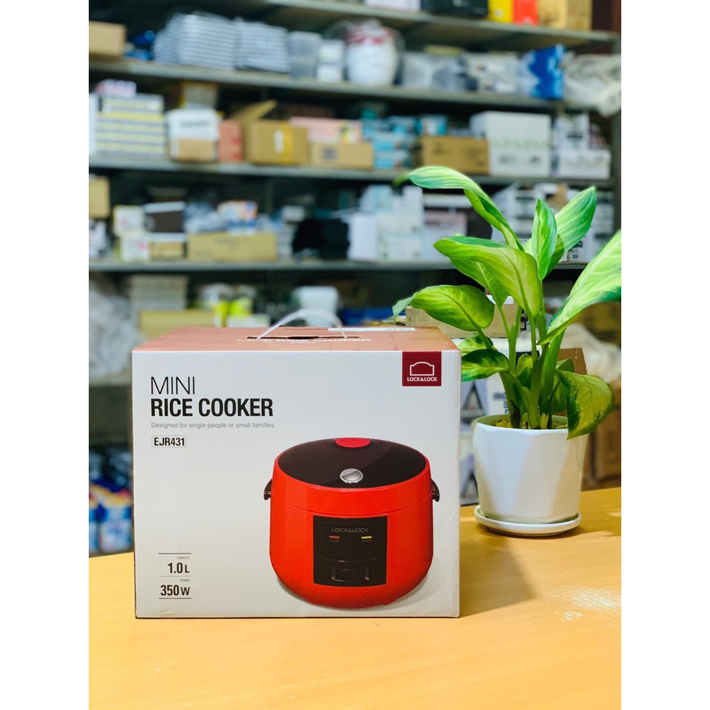 Nồi Cơm Điện Mini Dung Tích 1L LOCK&amp;LOCK-EJR431 Dung Tích 1L Phù Hợp Gia Đình Nhỏ 2-3 Người Sử Dụng ( SP1301)