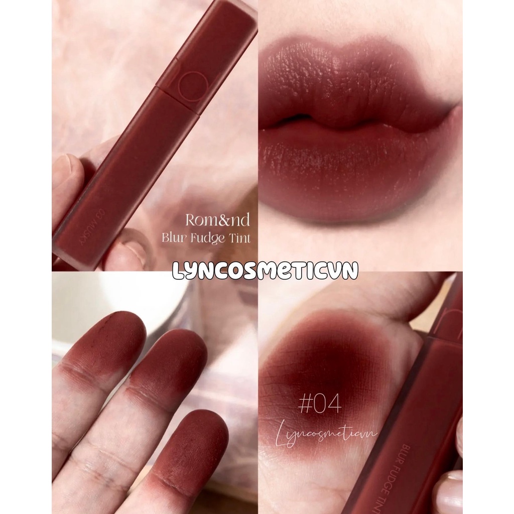 Son Kem Lì, Lên Màu Chuẩn, Mịn Môi Romand Blur Fudge Tint 5g