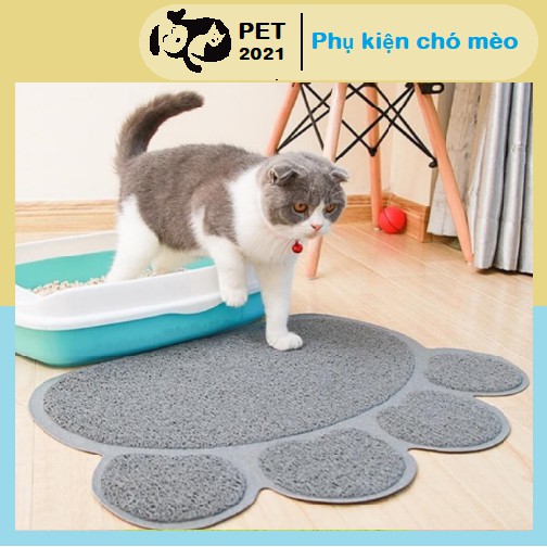 [Mã PET50K giảm Giảm 10% - Tối đa 50K đơn từ 250K] Thảm Chống Trượt Lót Bát Ăn, Chống Văng Cát Cho Chó Mèo - PET 2021