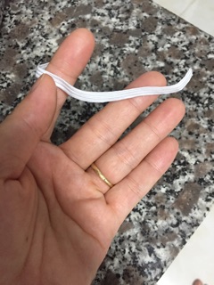 Cuộn dây thun co giãn màu trắng size bé
