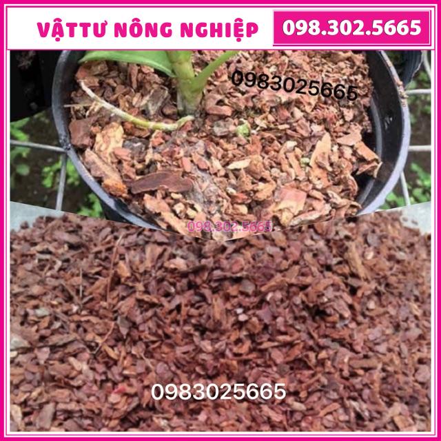 Vỏ thông xay đã qua sử lý nấm bệnh gói 1kg