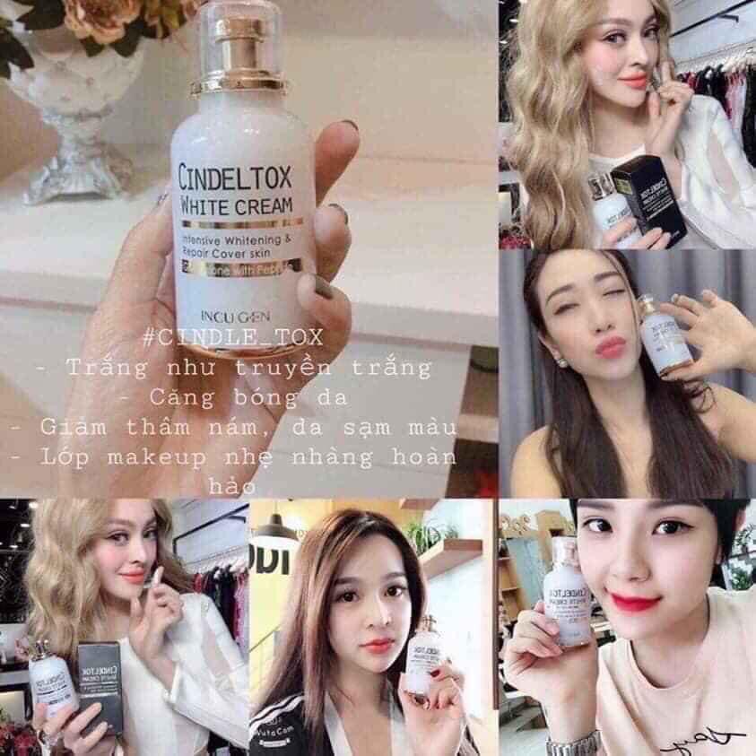 KEM TRUYỀN TRẮNG CINDELTOX 💖Freeship💖  Kem dưỡng trắng da Cindel Tox White Cream 50ml