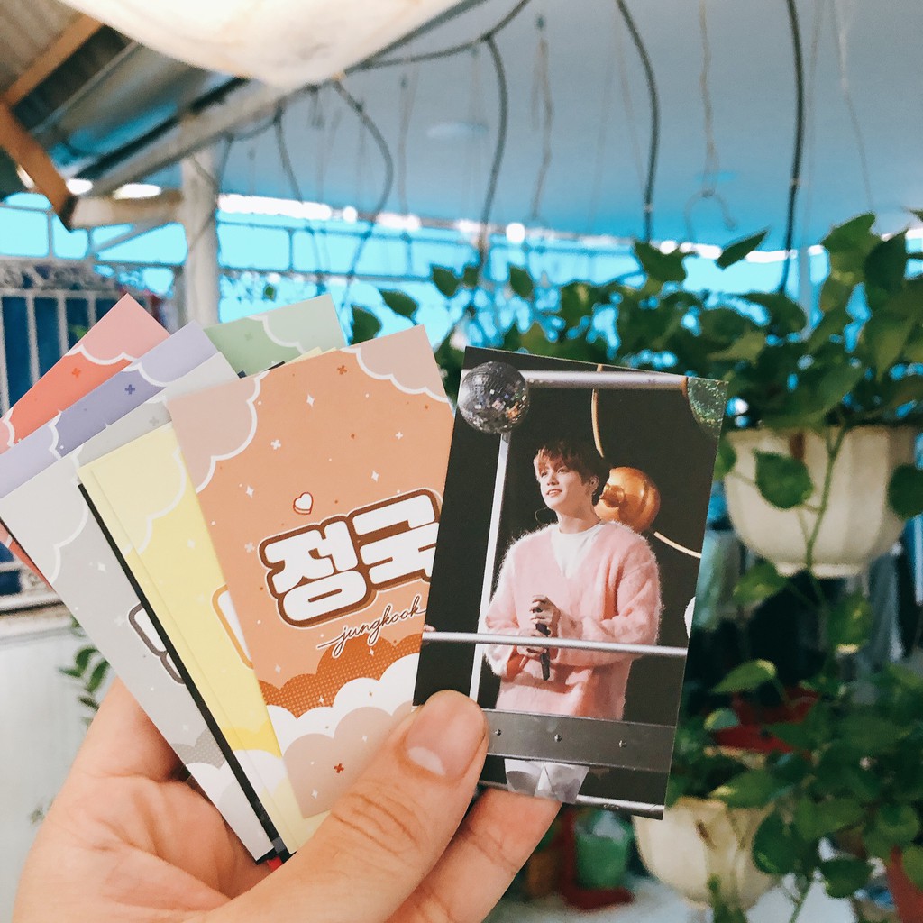 Bộ card BTS 7 card (7 thành viên) trang trí nhà cửa