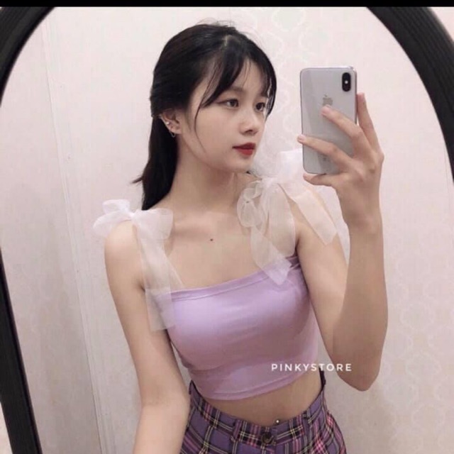 Áo 2s nơ lụa- áo 2s mảnh