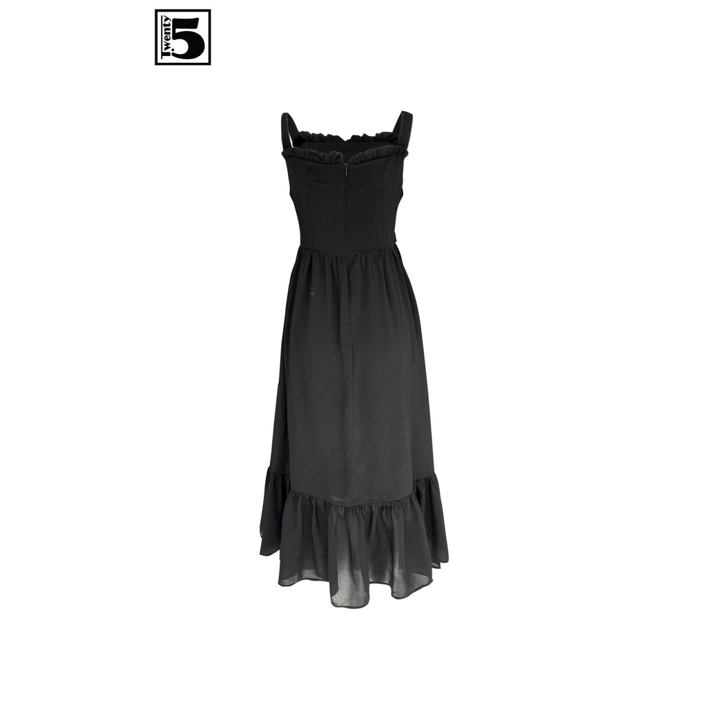 Váy maxi 2 tầng nhún bèo ngực voan đuôi cá Twentyfive A21