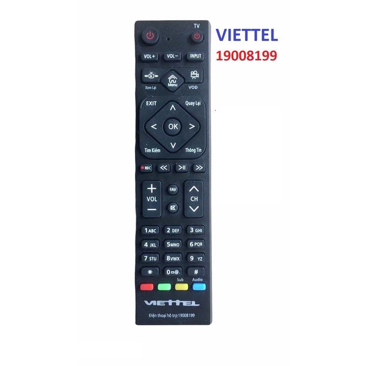 Điều khiển đầu box Viettel internet ,Remote điều khiển từ xa đầu truyền hình đầu mạng Viettel