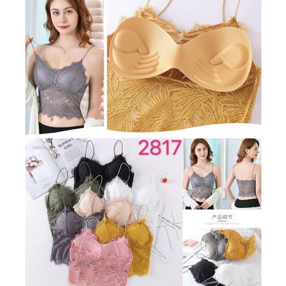 áo bra ren hoa 2 dây dáng dài đẹp  big size sexy KIMCHIBIKINI lót nữ không gọng nâng ngực hở lưng bản to AL003 | BigBuy360 - bigbuy360.vn