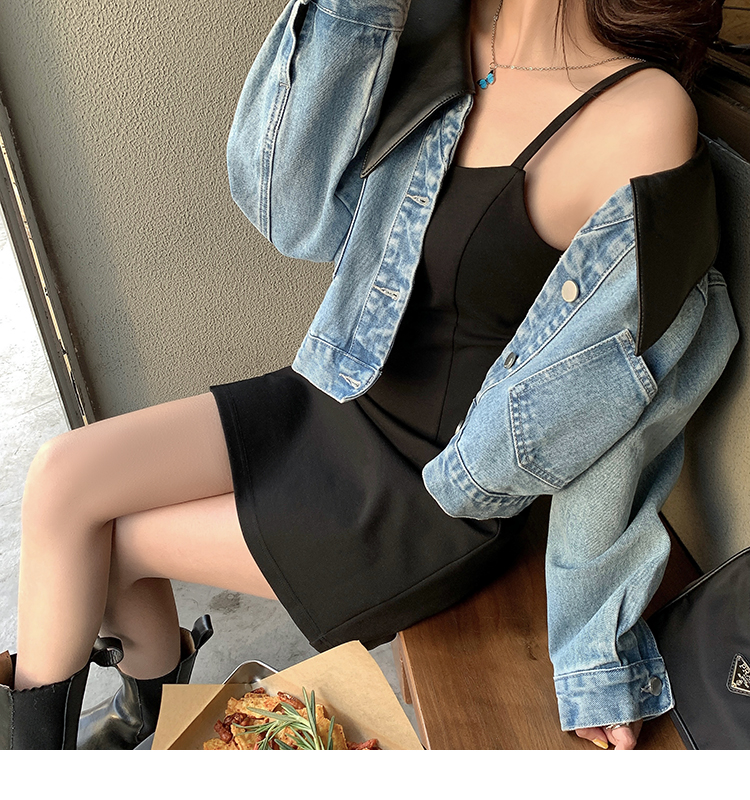 Đầm chữ A SUXI cổ chữ V thời trang cổ điển Pháp