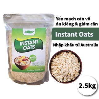 Yến mạch giảm cân Úc tươi instant/rolled oats cán vỡ, mỏng hữu cơ 2,5kg bổ sung dinh dưỡng, ăn dặm Golovinshop
