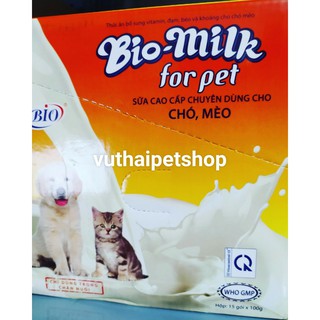 Sữa bột cho chó mèo con BIO MILK