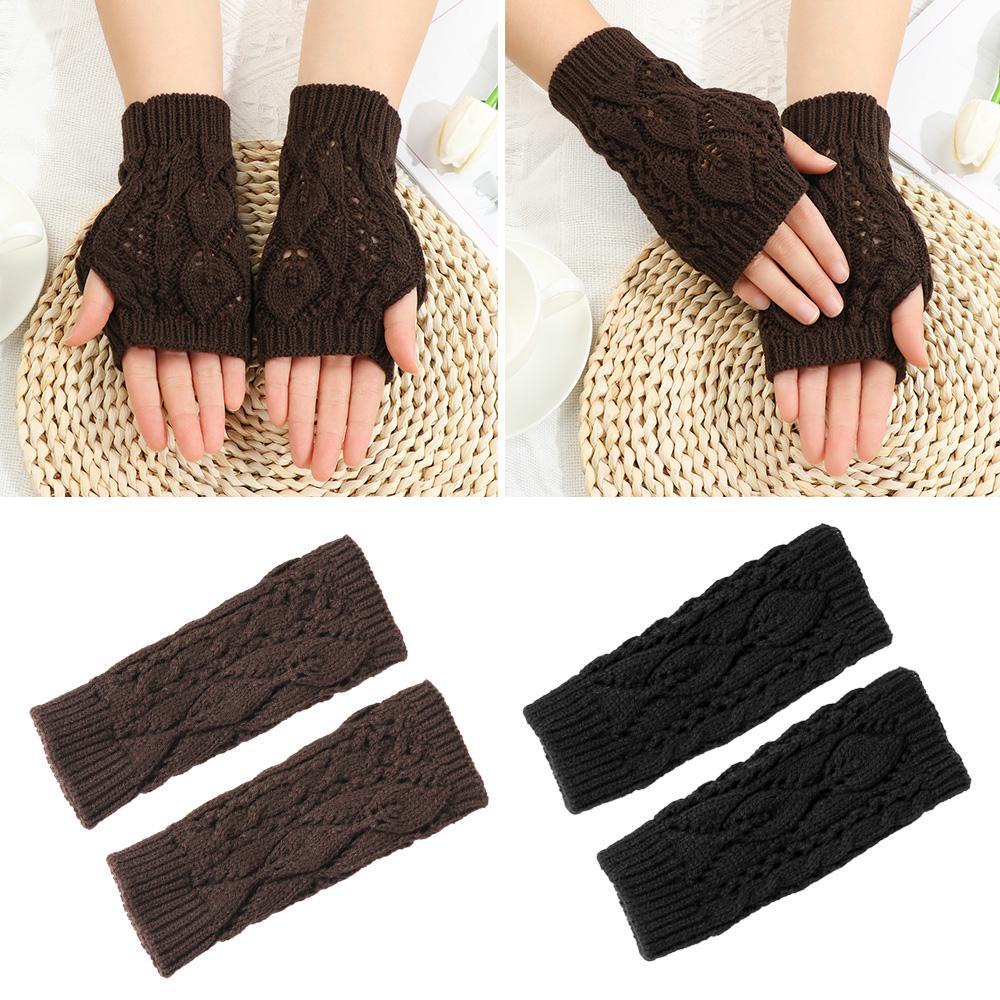 BSUNS Găng Tay Len Hở Ngón Thời Trang Cho Nữ