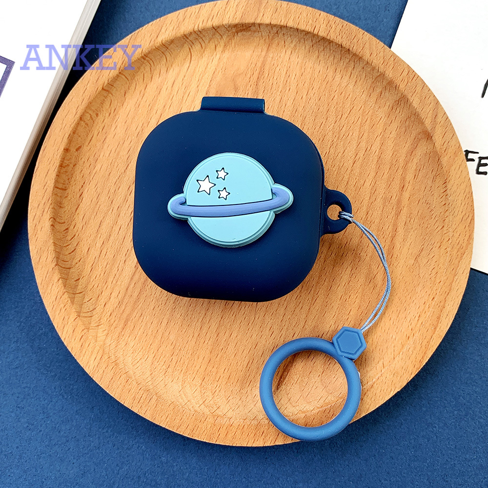 Samsung Galaxy Buds Live / Buds Pro / Buds 2 / Buds + Plus Bộ vỏ bảo vệ hộp sạc tai nghe kèm móc khóa cho