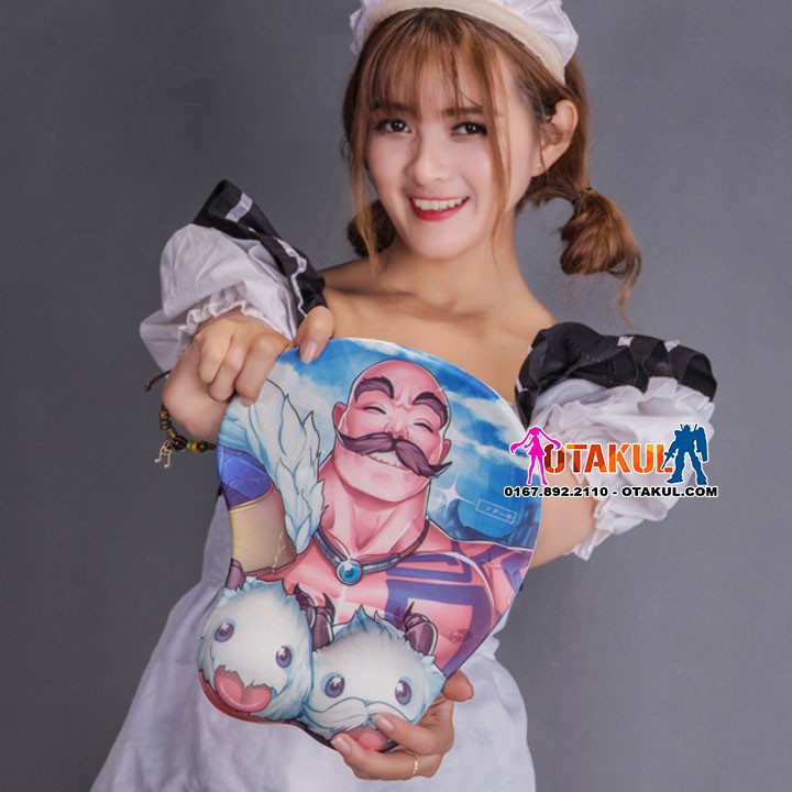 Lót Chuột 3D Braum- Oppai Mousepad [chống nước]