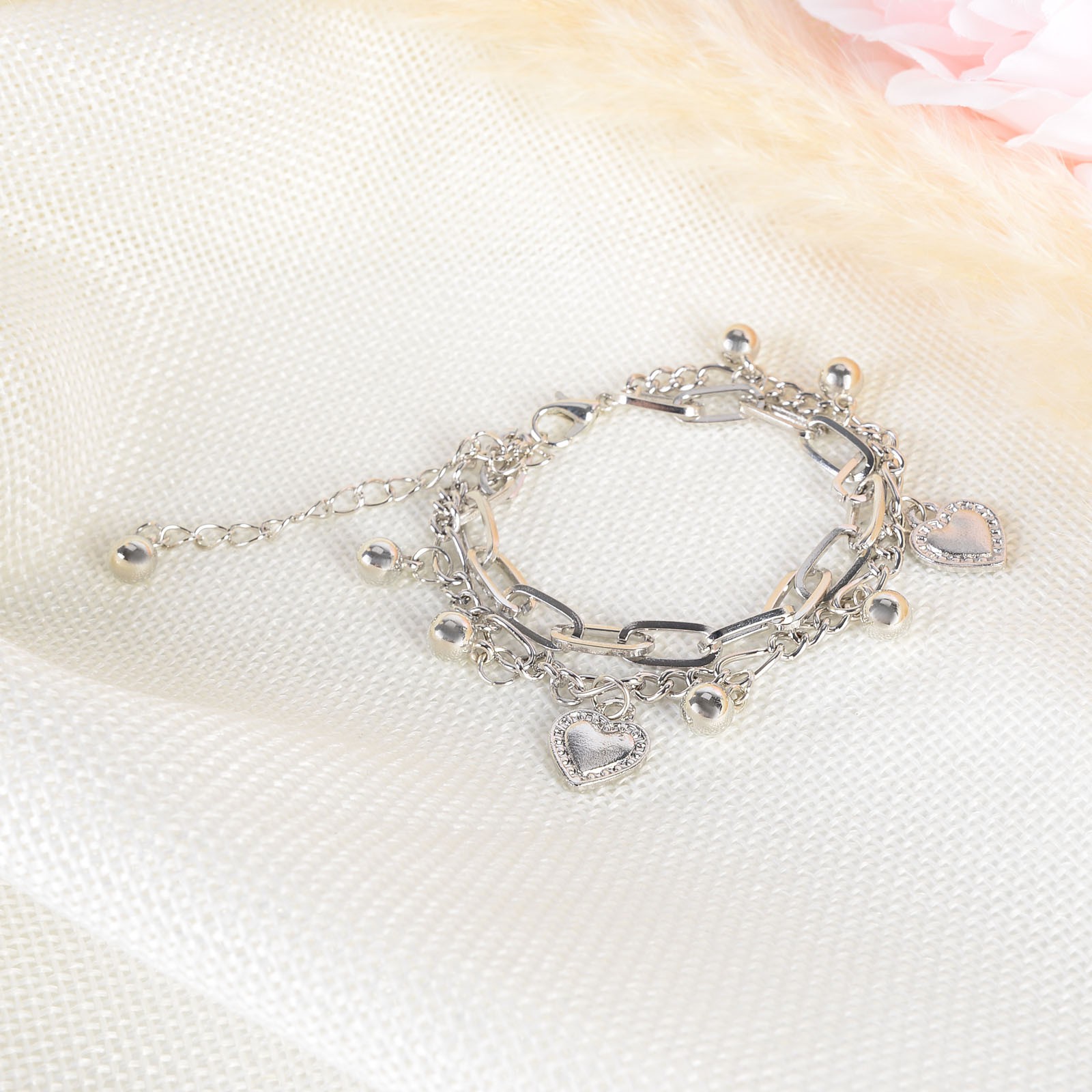 [Mã FAMAYFA giảm 10K đơn 50K] Vòng Đeo Tay Xi Mạ Bạc Phong Cách Hiphop | BigBuy360 - bigbuy360.vn