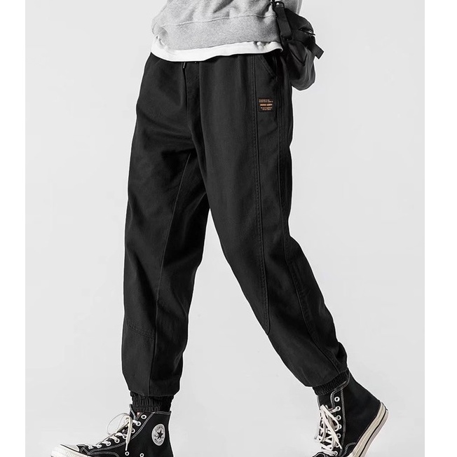 Quần dài dáng rộng phong cách Hàn Quốc thời trang xuân thu mới cho nam và nữ size M-5XL