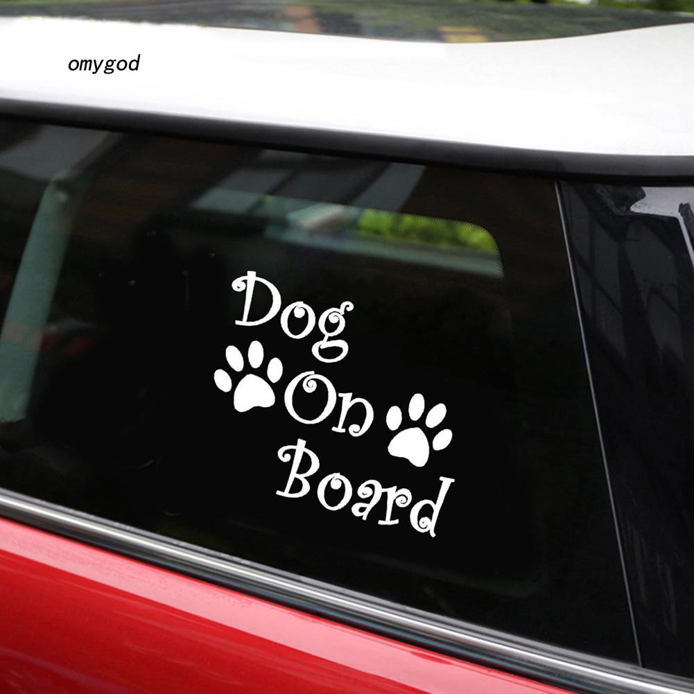 Miếng Dán Trang Trí Xe Hơi Hình Dấu Chân Cún Đáng Yêu