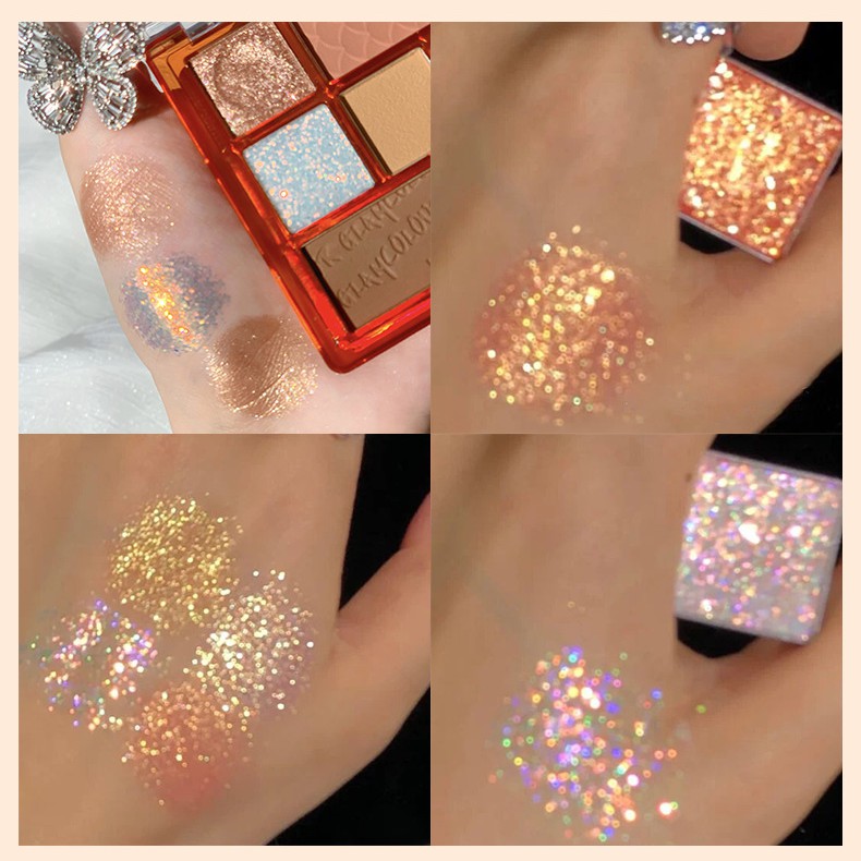 Bảng Mắt Glam 7 Ô Kết Hợp Phấn Má Và Nhũ Bắt Sáng | BigBuy360 - bigbuy360.vn