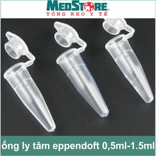 Combo 100 ống ly tâm Eppendorf các size 1,5ml, 2ml
