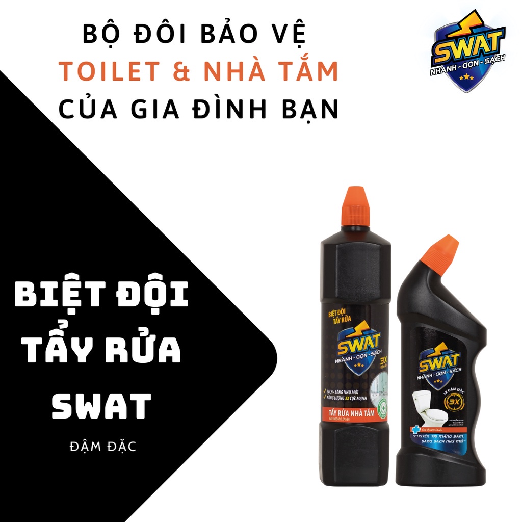 Chất Tẩy Rửa Nhà Tắm SWAT Chai 1L Tiện Lợi