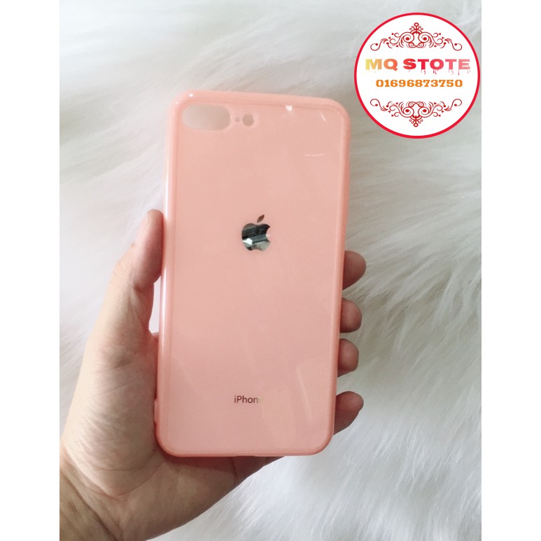 [Freeship toàn quốc từ 50k] IPHONE 6-> XS MAX ỐP LƯNG DẺO BÓNG TÁO VIỀN MÀU GIẢ KÍNH TUYỆT ĐẸP