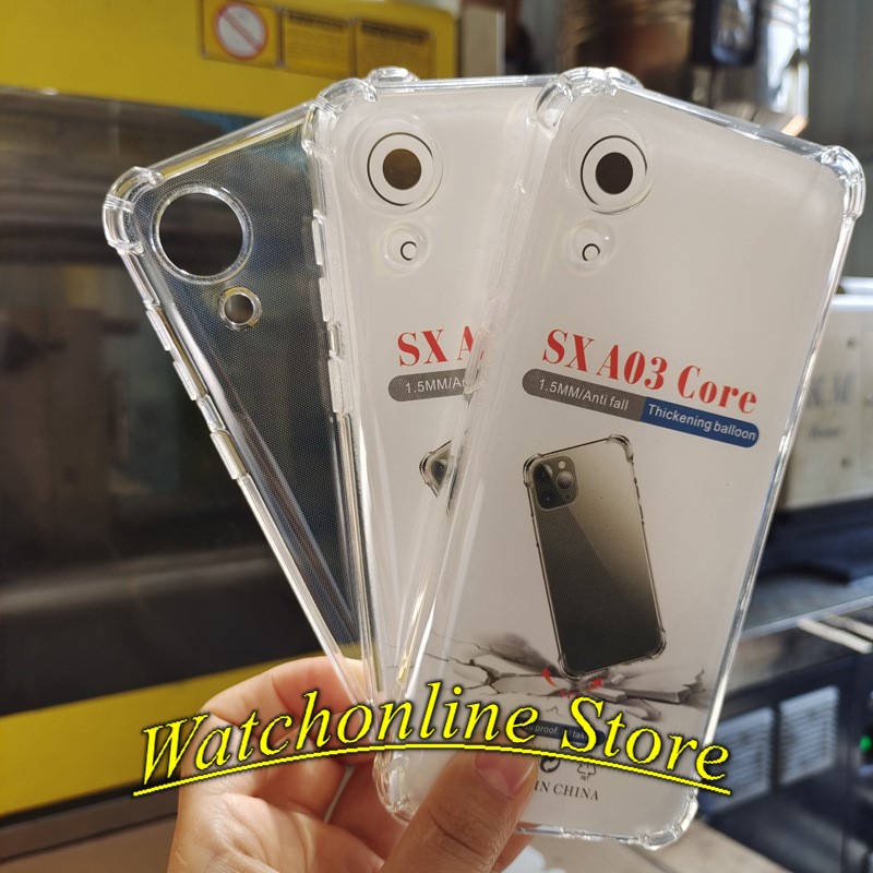 Ốp lưng chống va đập Samsung A03 A03 Core A03s A02s A02 M02 M11 M12 M23 M33 M51 M31 bảo vệ 4 góc trong suốt