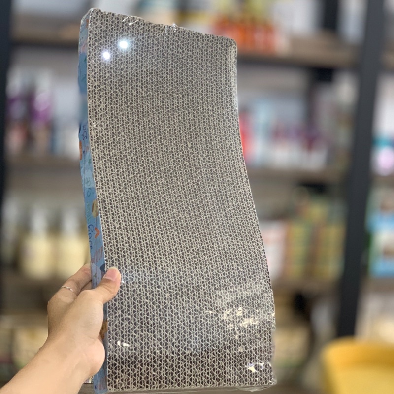 Bàn Cào Móng Cho Mèo Giấy Dạng Hình Gợn Sóng, bàn cào móng carton