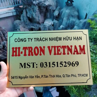 BẢNG TÊN CÔNG TY, BIỂN SỐ NHÀ