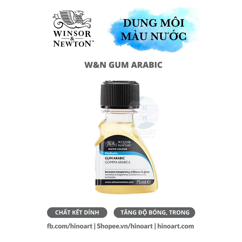 Dung môi màu nước Winsor &amp; Newton Gum Arabic - 75ml