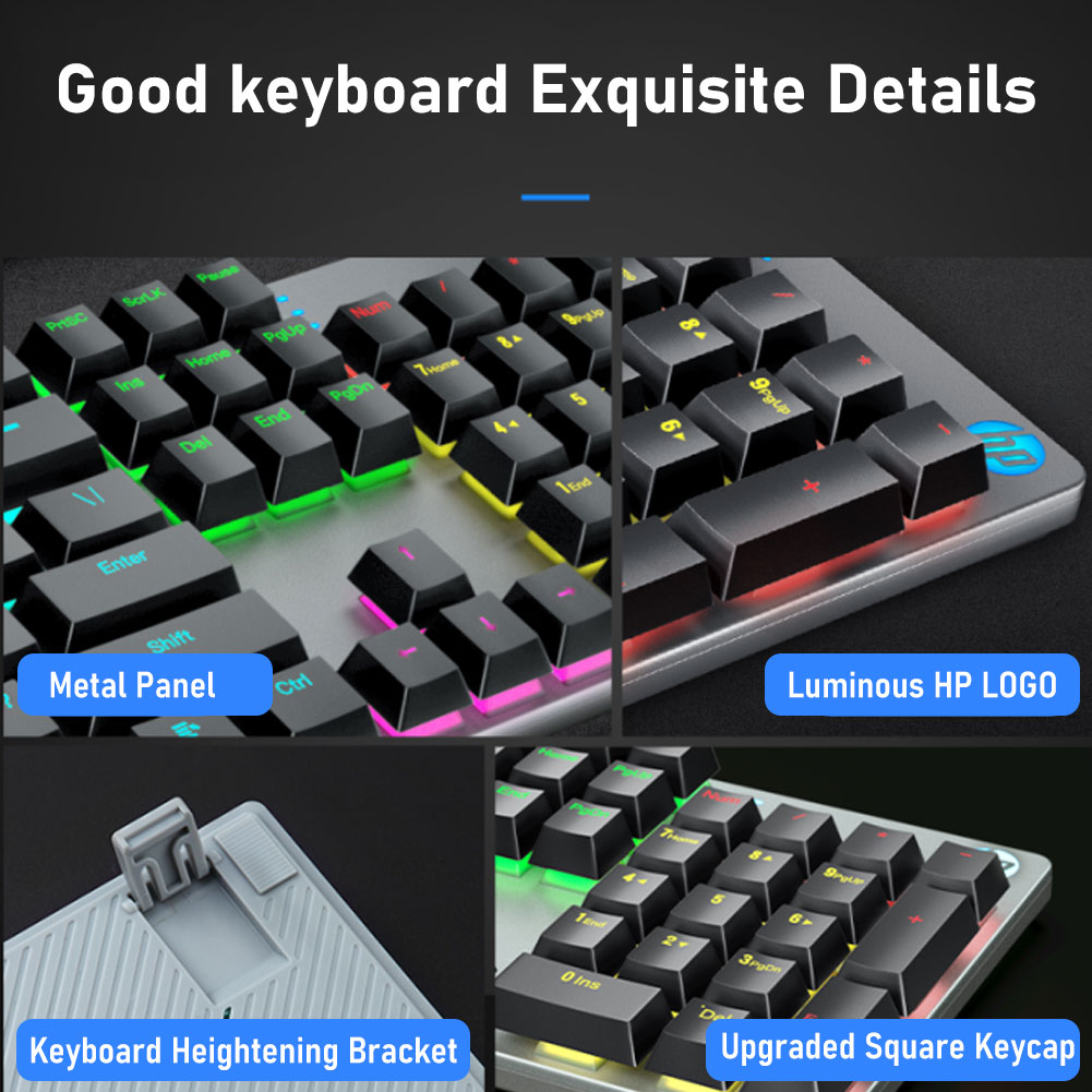 Bàn Phím Cơ HP GK400 Có Dây Chống Nóng Nhiều Màu Sắc