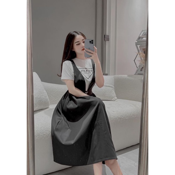 SET VÁY PRADA TRẮNG ĐEN