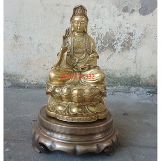 Tượng Phật Quan Âm Bồ Tát ngồi đài sen cao 25cm, bán tượng quan âm