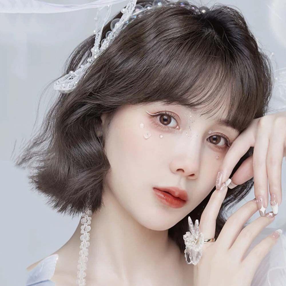 Bộ Tóc Giả Xoăn Tự Nhiên Bằng Sợi Tổng Hợp Dành Cho Nữ