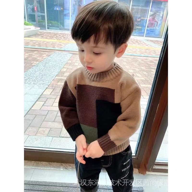 Áo Sweater Thu Đông Phong Cách Mới Dày Dặn Dễ Phối Đồ Cho Bé Trai