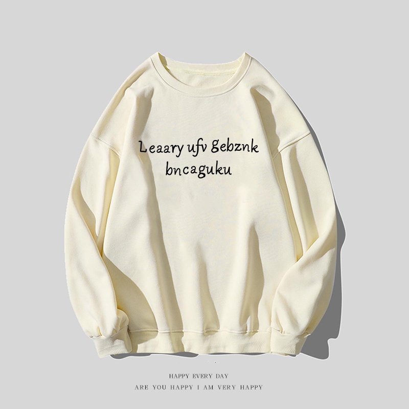 NRVP Áo thun tay dài in họa tiết phong cách Hàn Quốc thời trang cho nam và nữ oversize