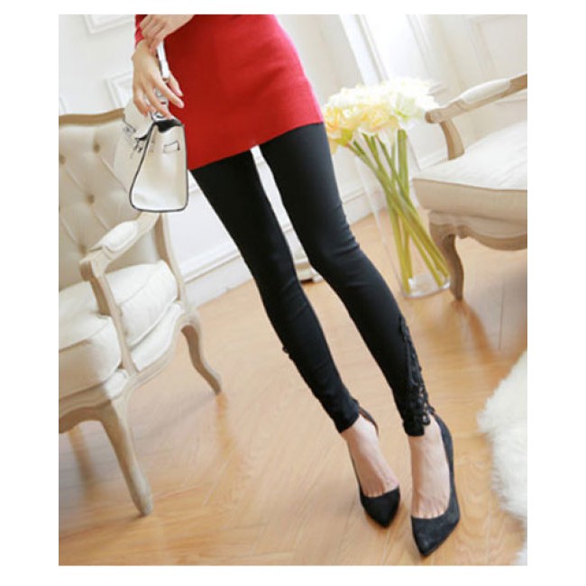 Quần Legging Phối Ren Chữ V | BigBuy360 - bigbuy360.vn
