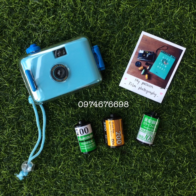 (Máy loại tốt, kèm film, được chọn màu) Máy ảnh film lomo chụp dưới nước