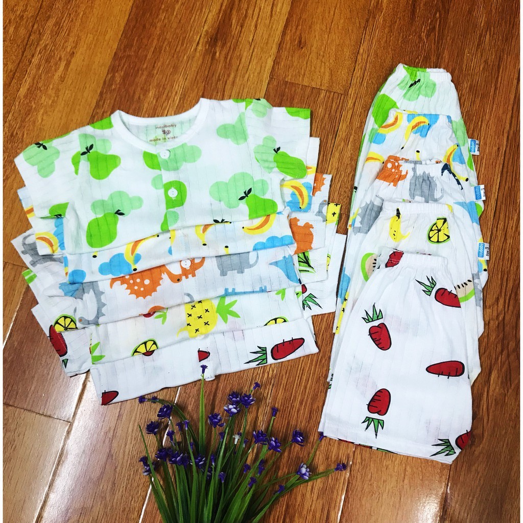 (Combo 2 bộ) Bộ quần áo cộc cotton giấy siêu mỏng NOUBB cho bé mặc mùa hè GIÁ CỰC RẺ (CÓ ẢNH THẬT)