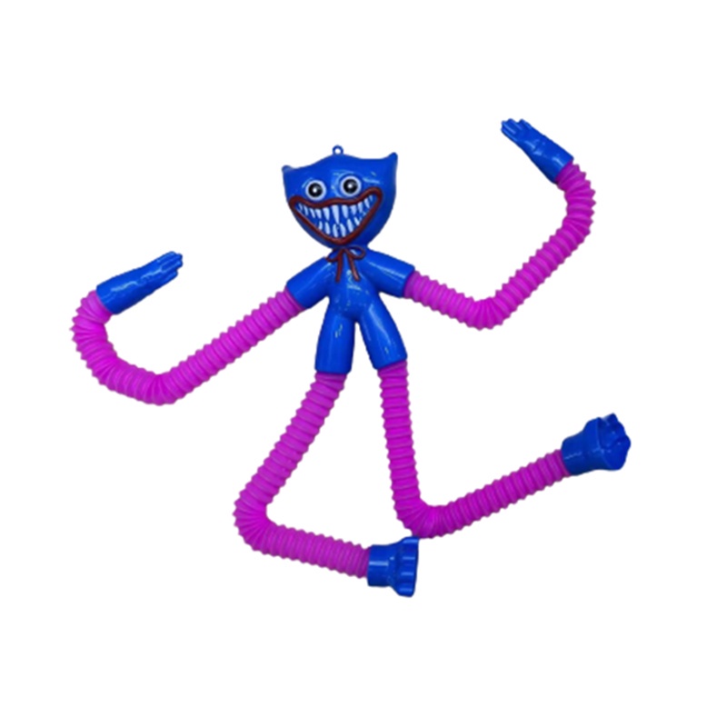 Đồ chơi Huggy Wuggy Poppy Playtime có tay và chân dạng ống thu gọn được giải tỏa căng thẳng làm quà tặng cho bé