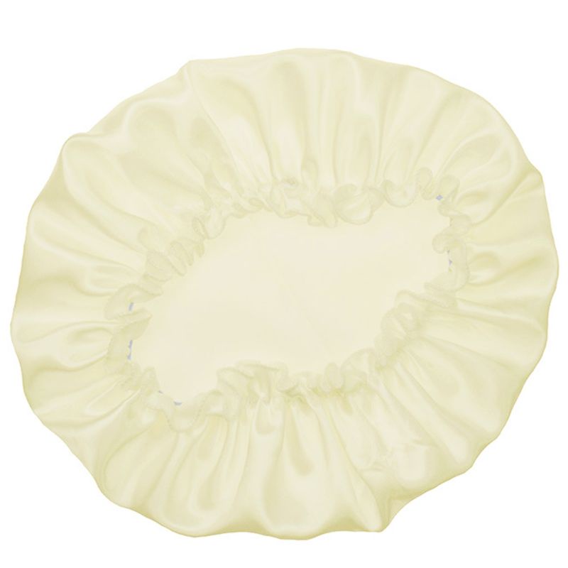 Youyo Mũ Trùm Đầu Bằng Satin Màu Trơn Co Giãn Điều Chỉnh Được Dùng Khi Ngủ