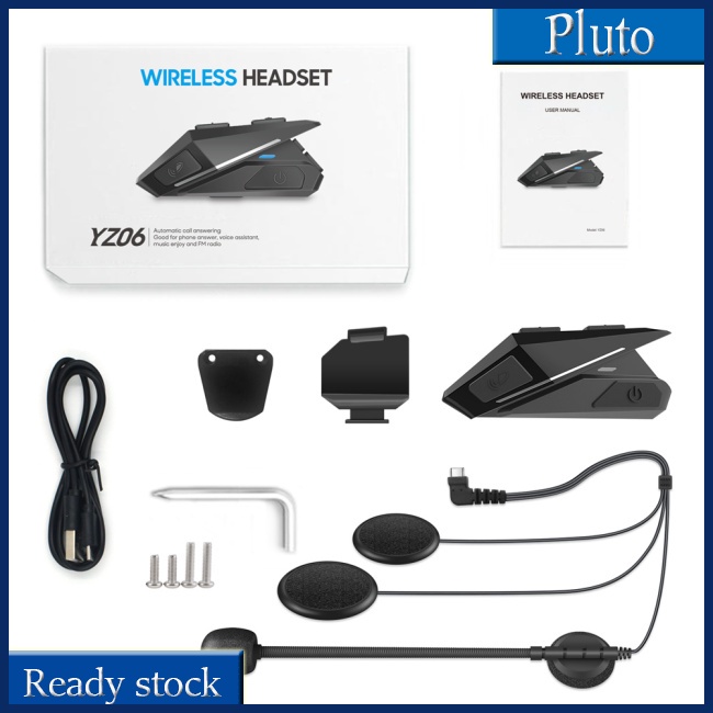 Mới Tai Nghe Gắn Mũ Bảo Hiểm Yz06 Kết Nối Bluetooth 5.0