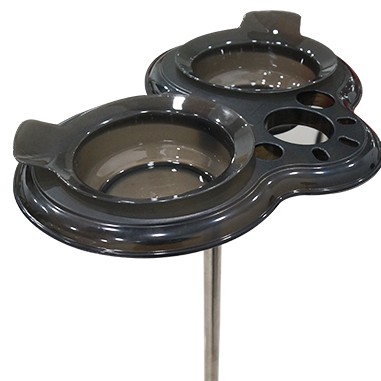 Giá để hóa chất 2 bát 2 máy sấy - mỹ phẩm ola
